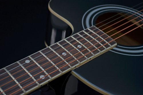 ts-ideen 5270 Guitare acoustique Western Style Noir – Image 9