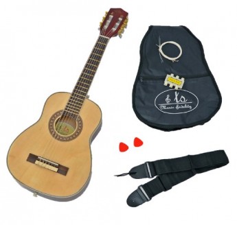 TS-Ideen-5280-Guitare-acoustique-de-concert-14-pour-Enfant-de-4–7-ans-Bois-Naturel-0