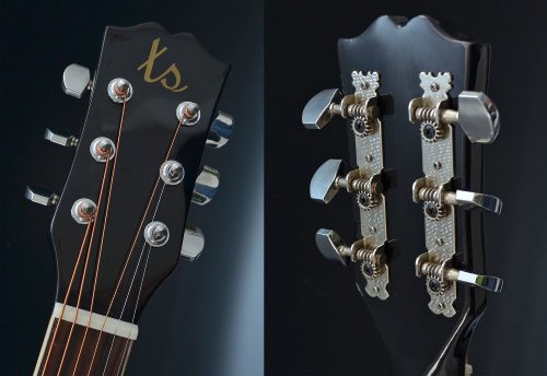 ts-ideen 5270 Guitare acoustique Western Style Noir – Image 7
