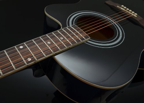 ts-ideen 5298 Guitare acoustique Western Style Noir – Image 3