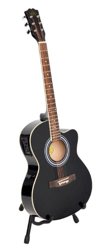 ts-ideen 5298 Guitare acoustique Western Style Noir – Image 6