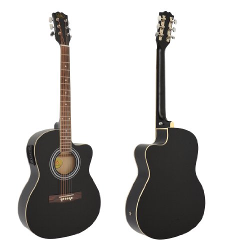 ts-ideen 5298 Guitare acoustique Western Style Noir – Image 9