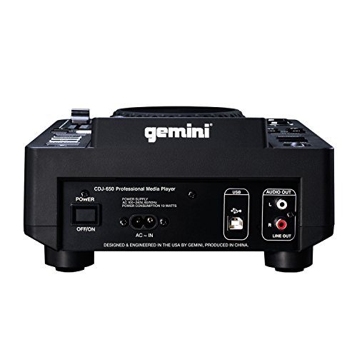 Gemini CDJ650 Contrôleur média Noir – Image 3