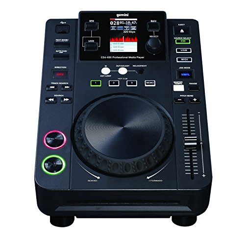 Gemini CDJ650 Contrôleur média Noir