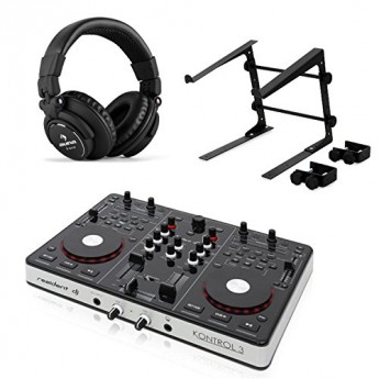 Resident-DJ-Kontrol-3-Contrleur-DJ-USB-MIDI-Carte-Son-Casque-DJ-support-ordinateur-0