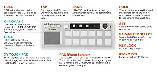 Vestax Pad One Contrôleur DJ Gris – Image 5